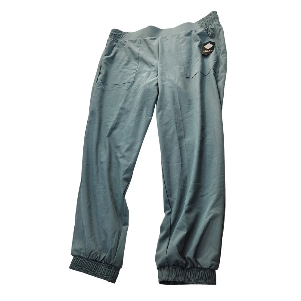 LuLaRoe Rise Infinite Joggers XL Blue‎ Green Elastic Waist Activewear New NWT